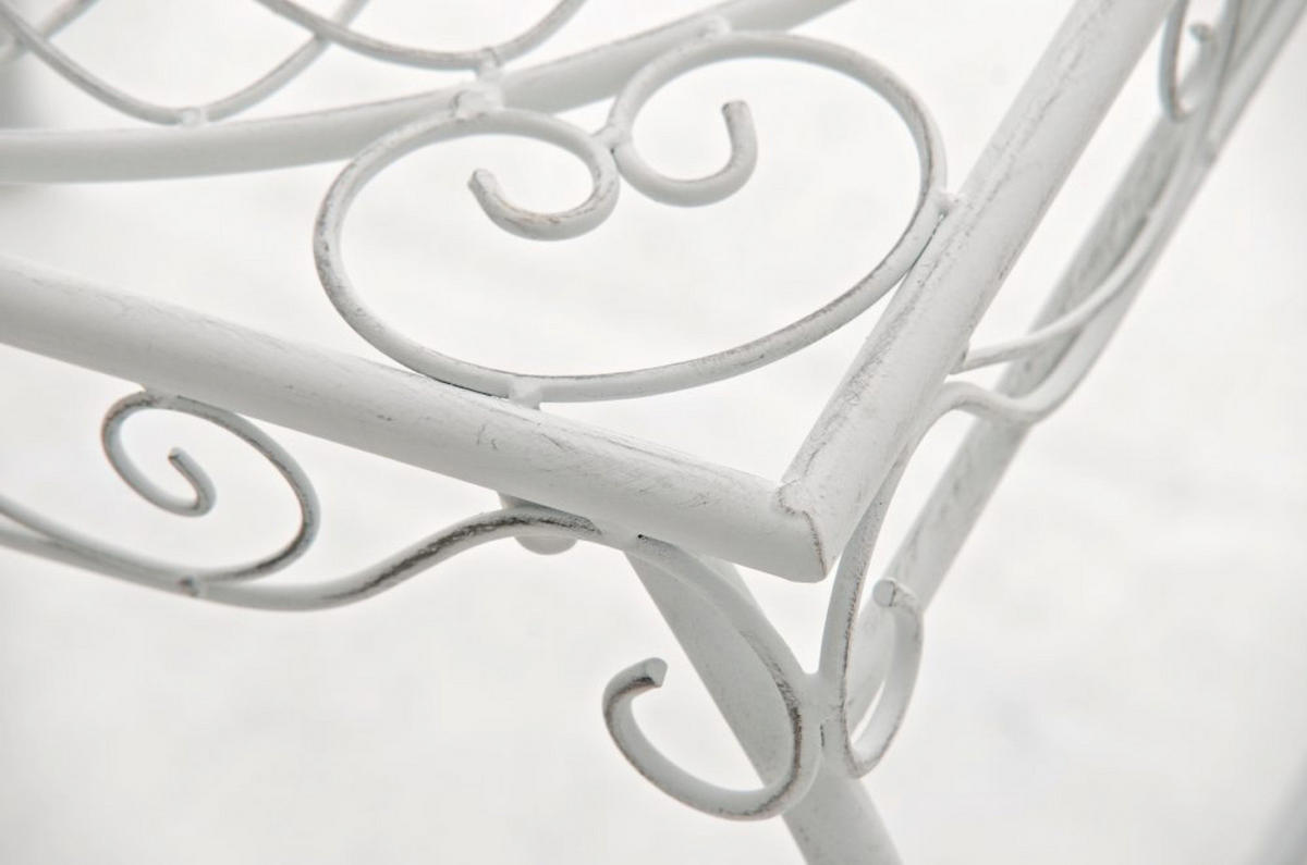 GARTENTISCH Carina antik weiß - Weiß, Metall (46/49/45cm) - TPFGarden