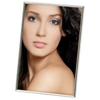 BILDERRAHMEN Chloe 21x29,7 cm, versilbert - Silberfarben, Metall (30.3/21.5/1cm) - walther design