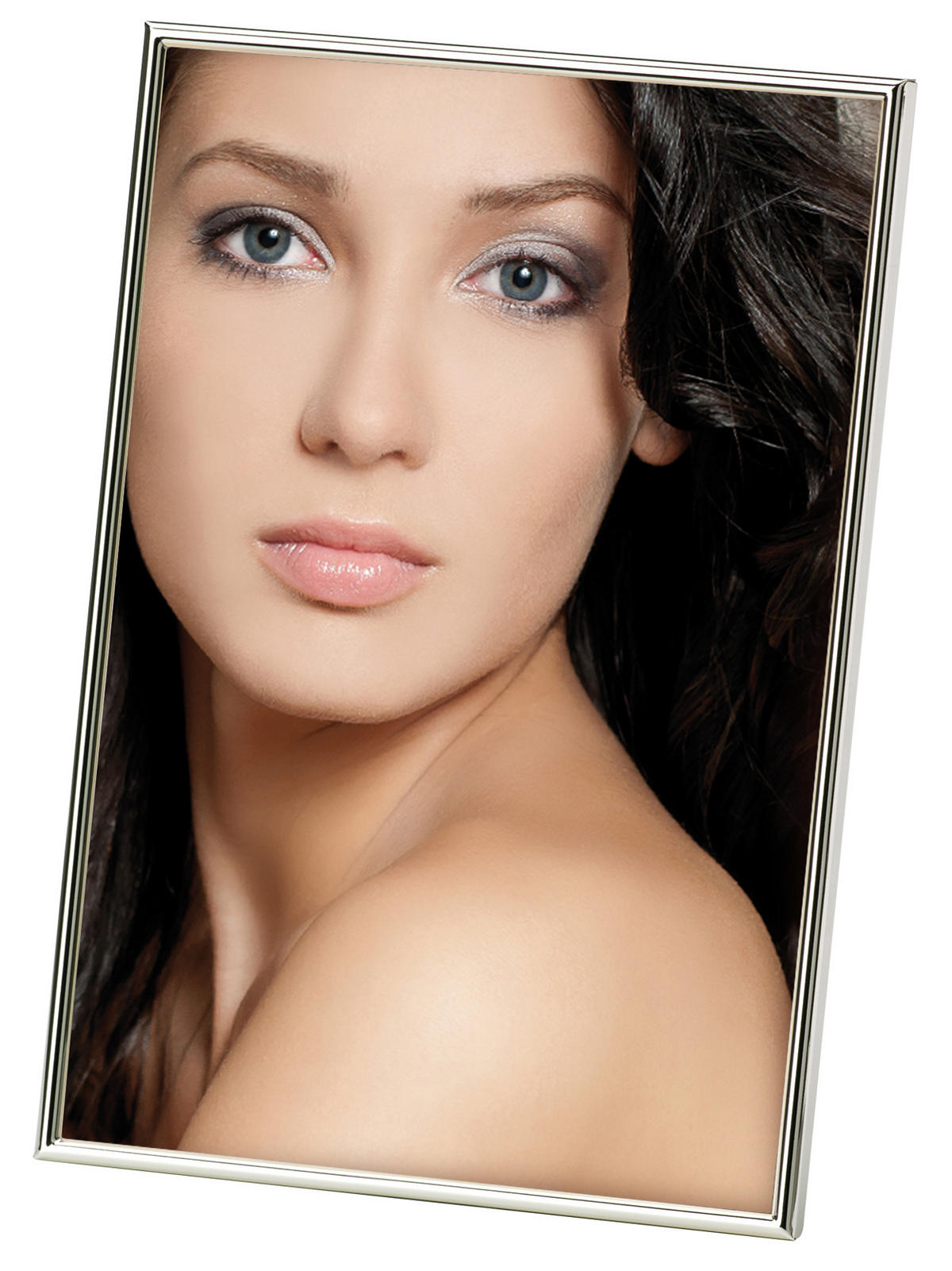 BILDERRAHMEN Chloe 21x29,7 cm, versilbert - Silberfarben, Metall (30.3/21.5/1cm) - walther design