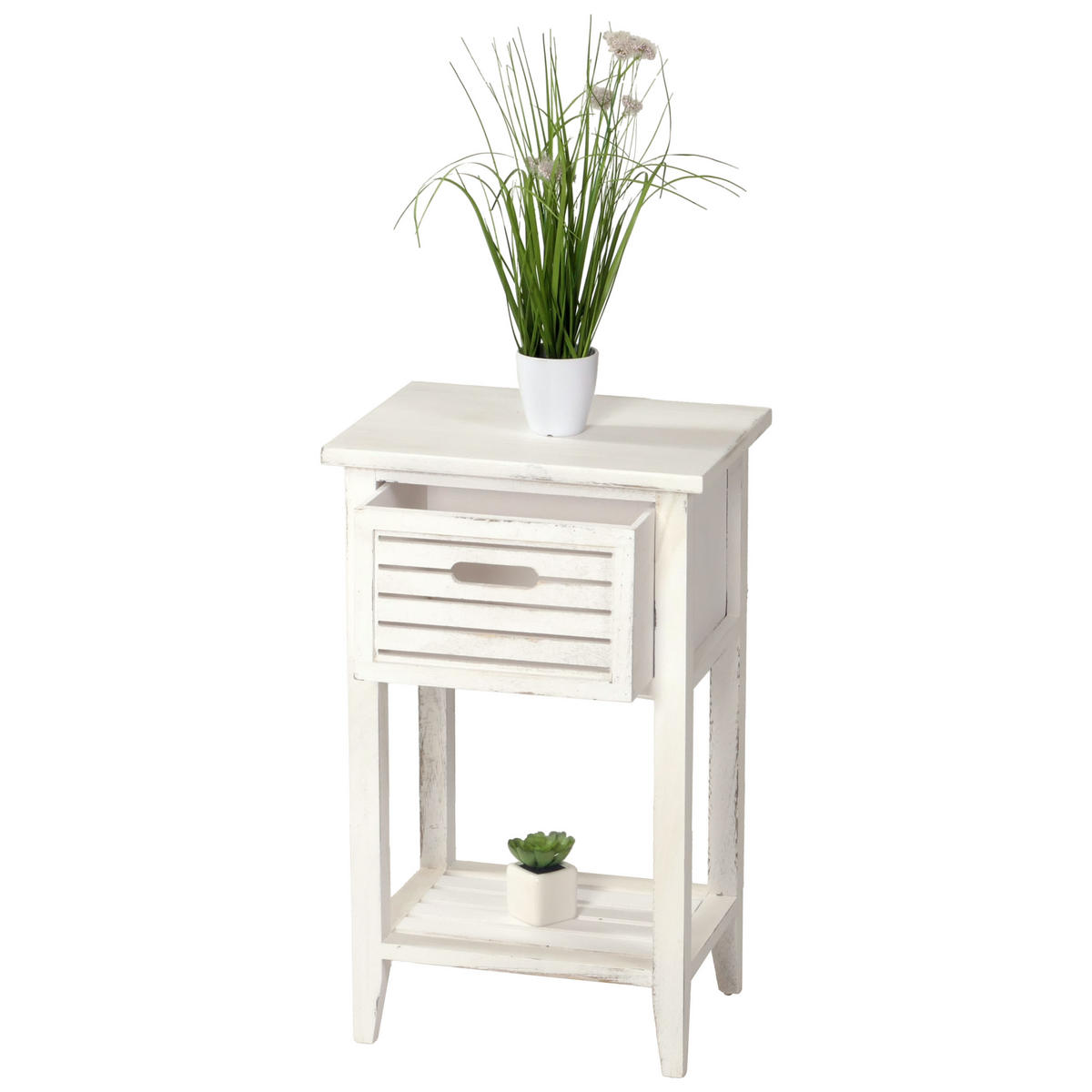 KOMMODE SCHUBLADE SHABBY-LOOK Cremeweiß - Weiß, Holz (38/61/30cm) - MCW