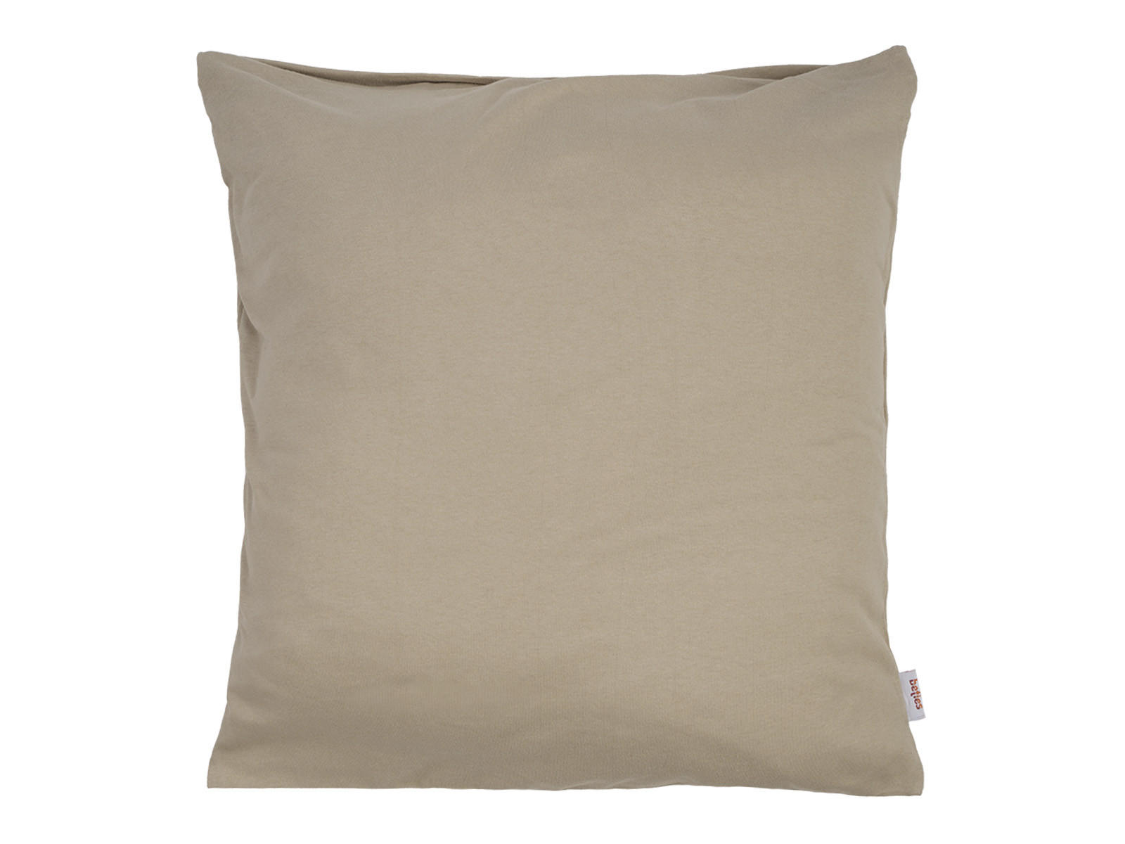 KISSENHÜLLE BasicSoft plaza-taupe 100% Baumwoll-Jersey 40/40 cm - Taupe, Textil (40/40cm) - beties Heimtextil