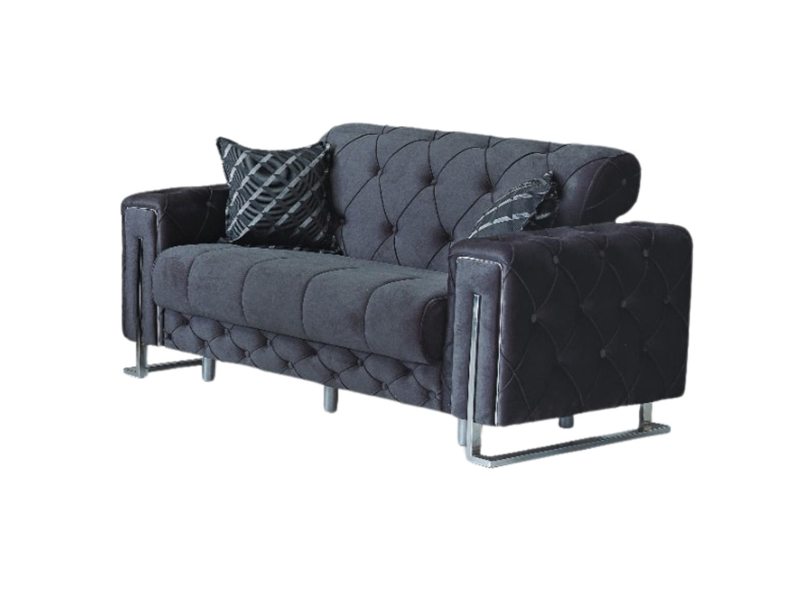2-SITZER SOFA Shimla Anthrazit - Anthrazit, Holzwerkstoff/Textil (180/80/100cm)