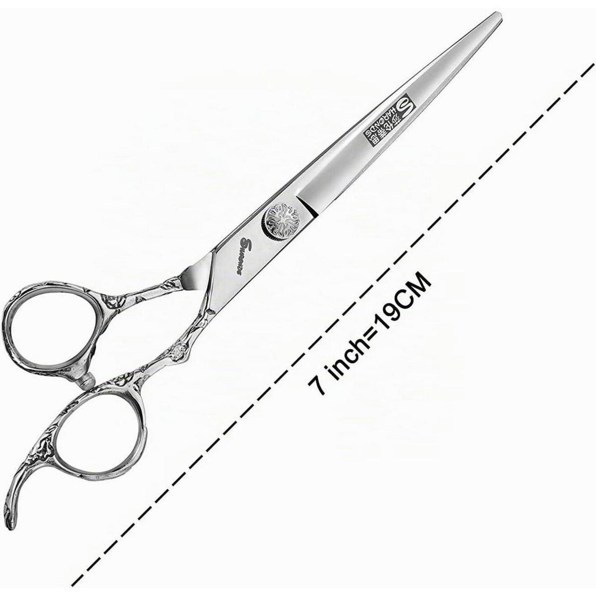 HAARSCHNEIDER-SET 7 Zoll 2-teiliges Set - Silberfarben, Metall (6/1/19cm)