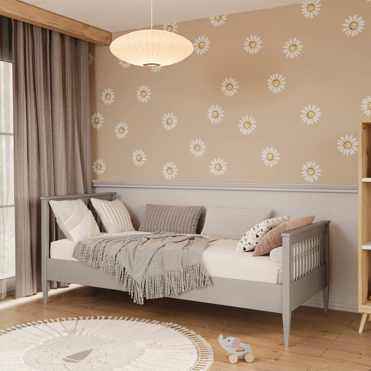 BETT 90/200 Emilia Grau - Grau, Holz (90/200cm) - Petits-meubles