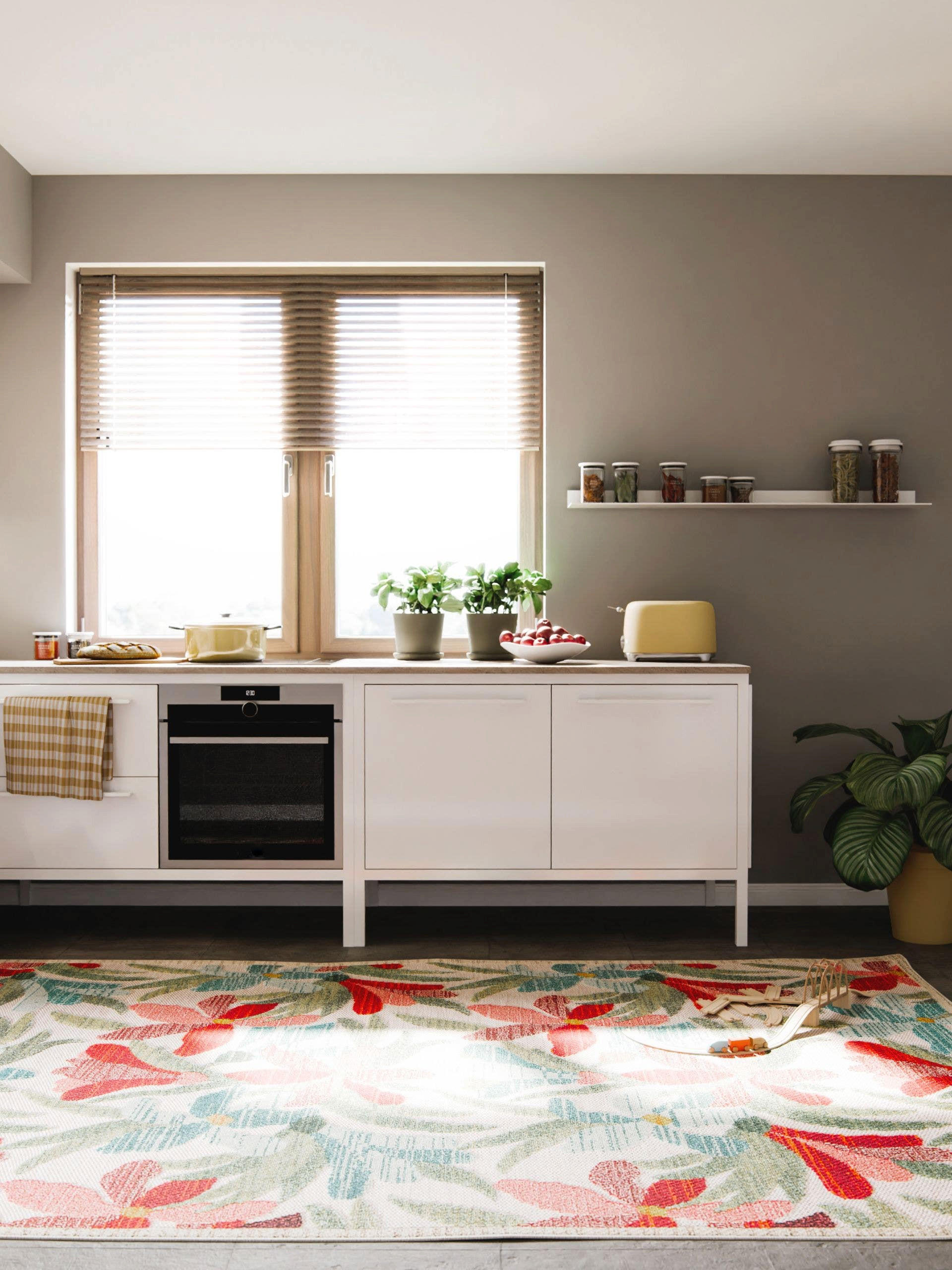 OUTDOOR-TEPPICH Noelia 140/200 cm - Multicolor, Kunststoff (140/200cm) - benuta Nest