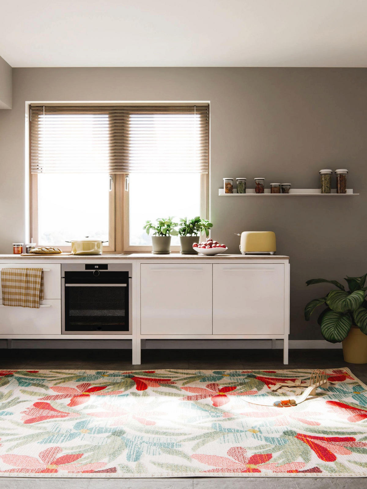 OUTDOOR-TEPPICH Noelia 140/200 cm - Multicolor, Kunststoff (140/200cm) - benuta Nest