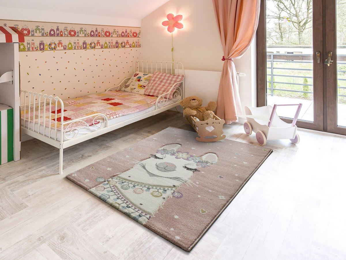 KINDERTEPPICH Rosa Kinder 120/170 cm - Pink, Naturmaterialien/Textil (120/170cm) - Atticgo