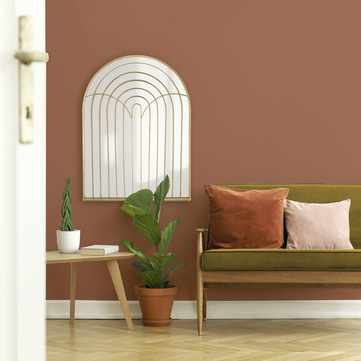SPIEGEL - Luxusspiegel - Francesca - Goldfarben, Glas (60/60/60cm) - Art for the Home