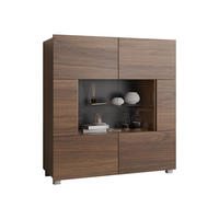 KOMMODE Calabrini 01 - Nussbaumfarben, Holzwerkstoff (100/107/35cm) - MIRJAN24