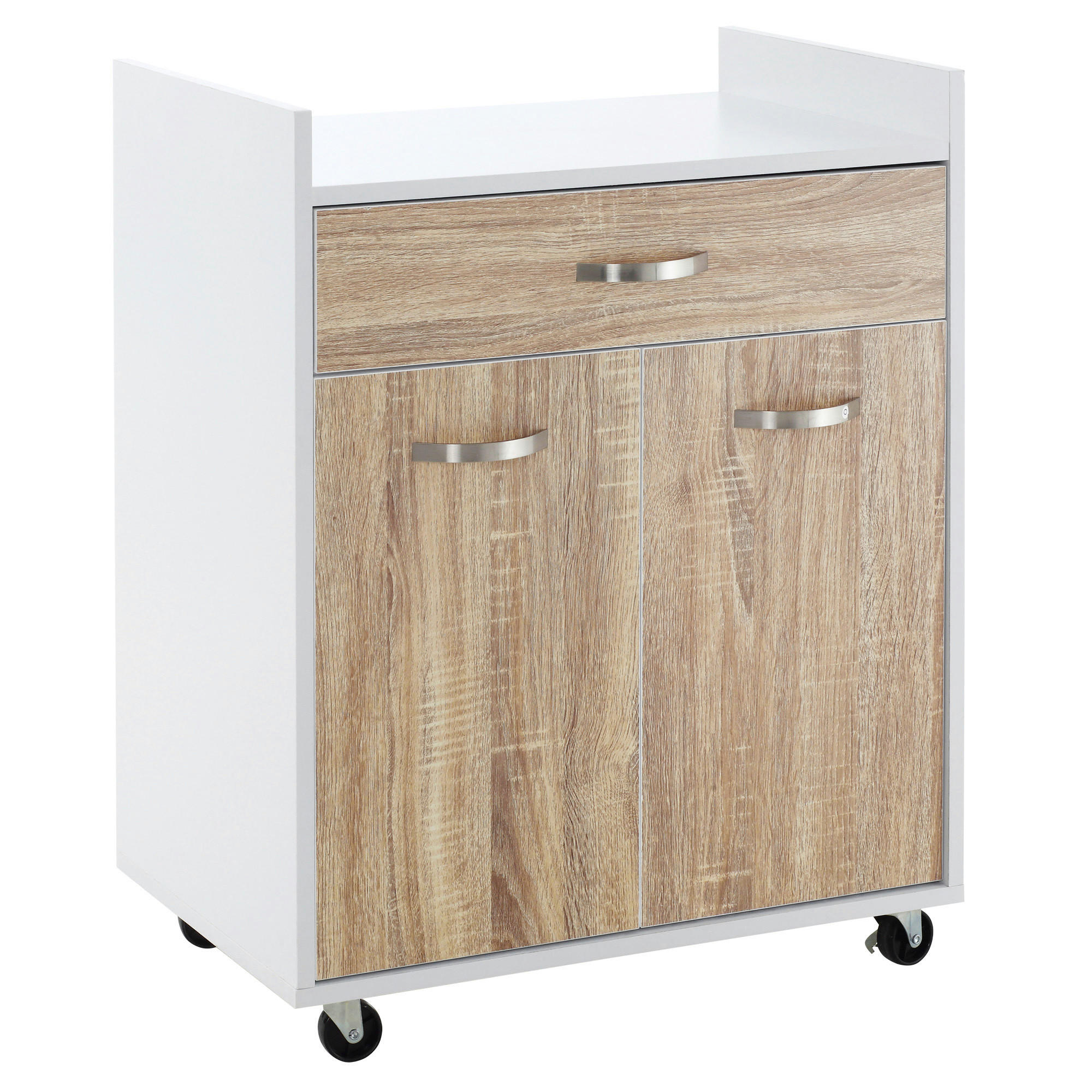 KÜCHENWAGEN DE-17097 Helleiche - Eichefarben, Holzwerkstoff (40/77/60cm) - ComfortXL