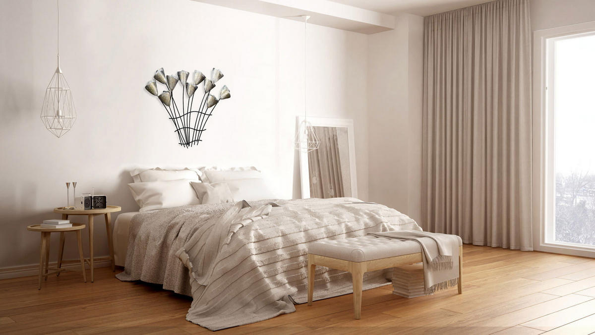 WANDDEKO Gold 78/60 cm - Goldfarben/Schwarz, Metall (1.4/60/4cm) - KUNSTLOFT
