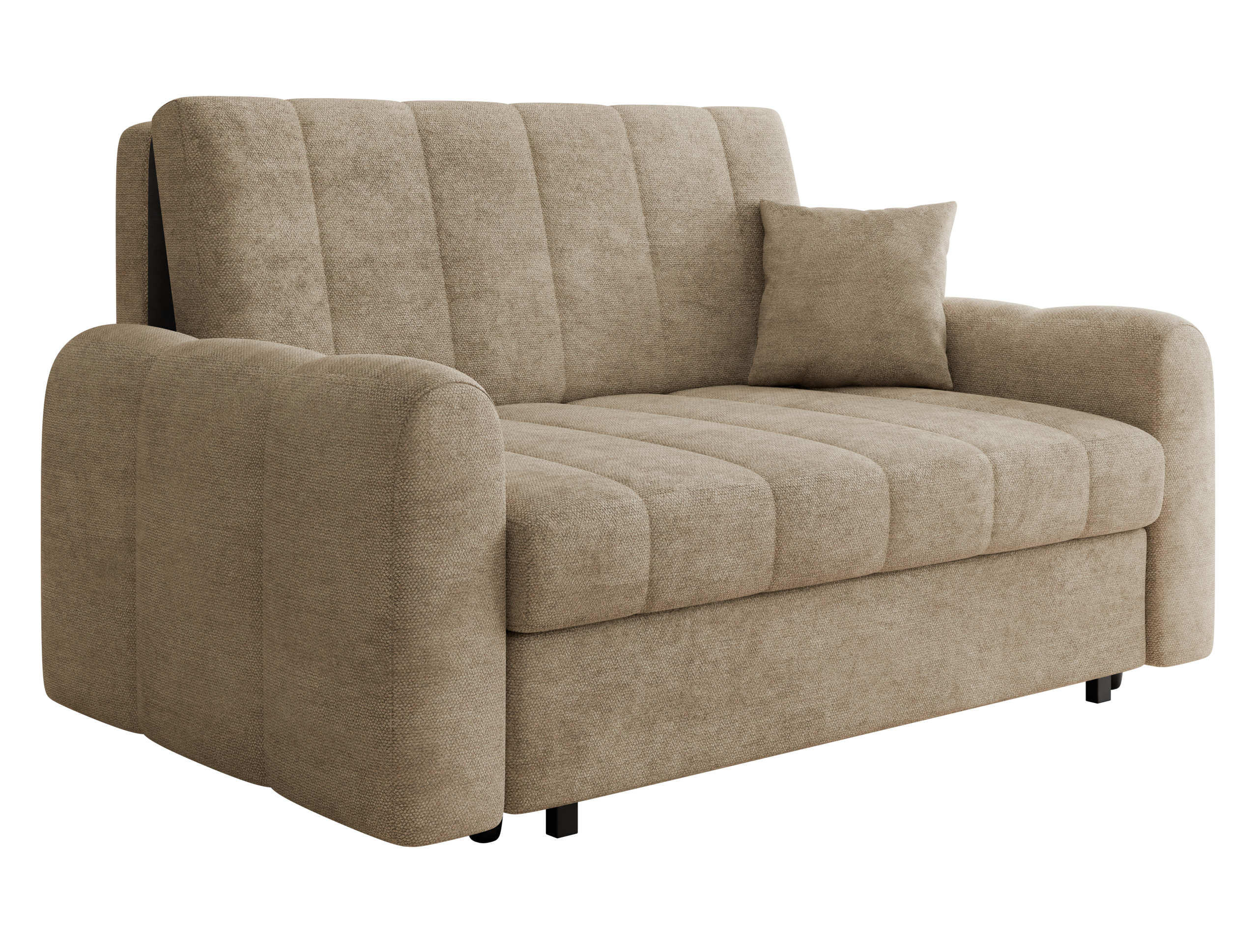 SCHLAFSOFA Viva Moon III - Hellbraun/Schwarz, Holz/Metall (168/85/98cm) - MIRJAN24