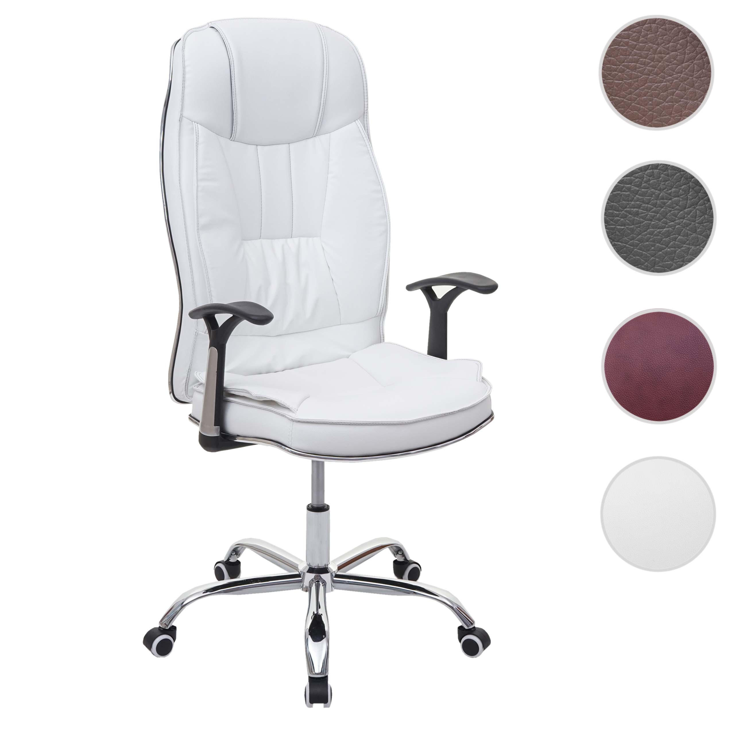 BÜROSTUHL Weiß - Weiß, Textil (70/131/93cm) - MCW