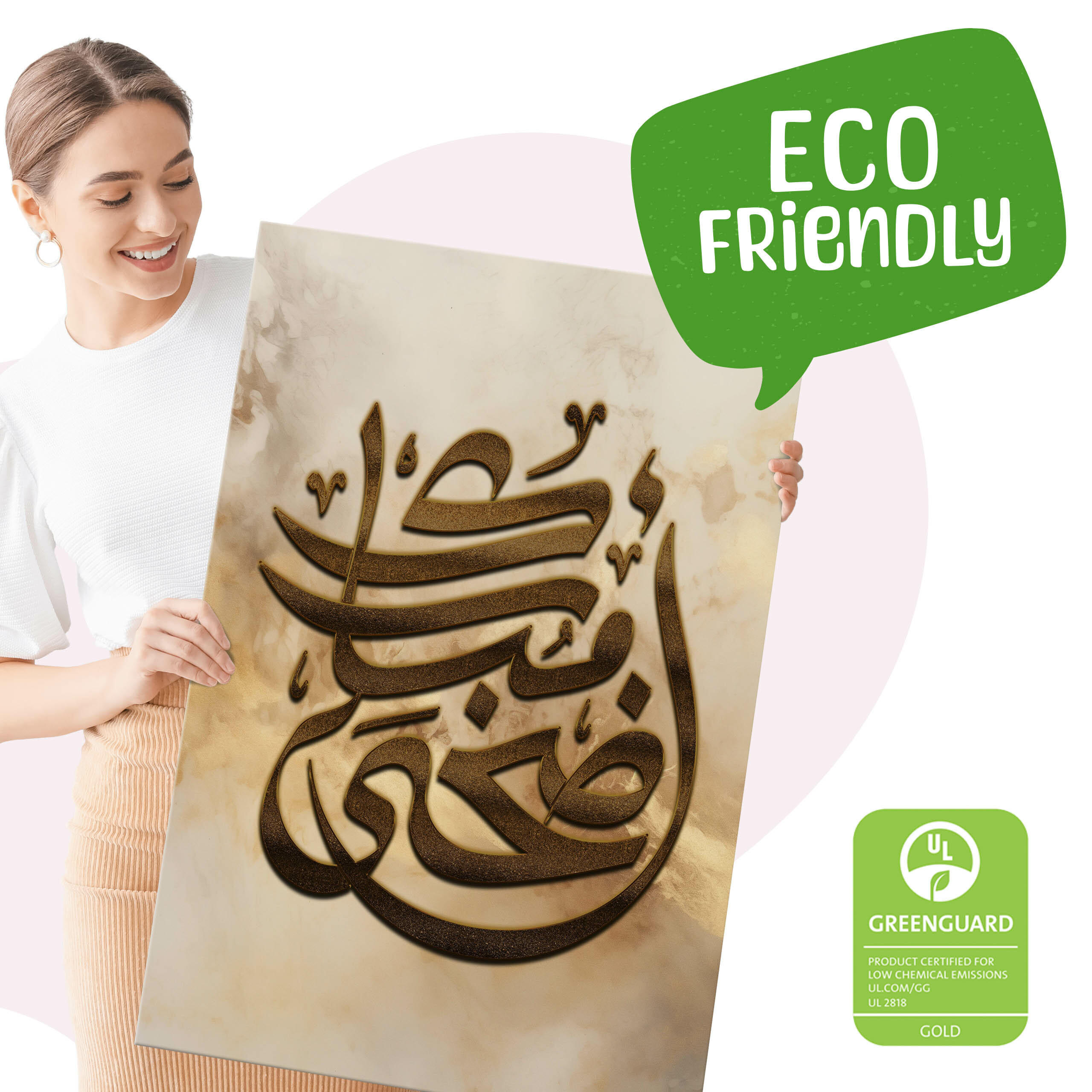 Thumbnail - Muralo Leinwandbilder, Weiß, Beige, Braun, Grau, Textil, Marmor Optik, Orientalisch, Rechteckig, 90x40 cm, Bilder und Zu...