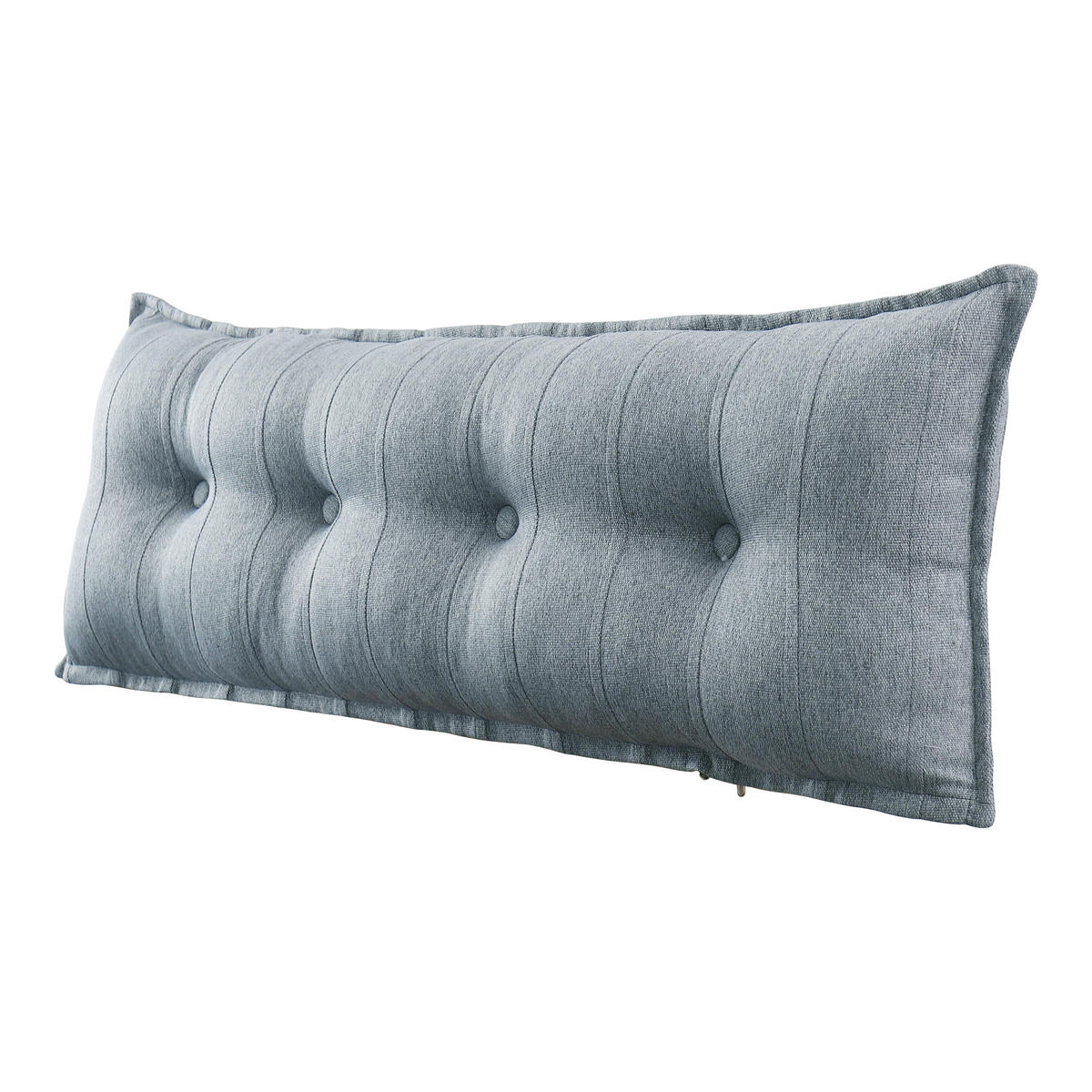 RÜCKENKISSEN Leinenlook Grau 120 cm - Grau, Textil (45/120cm) - Vercart