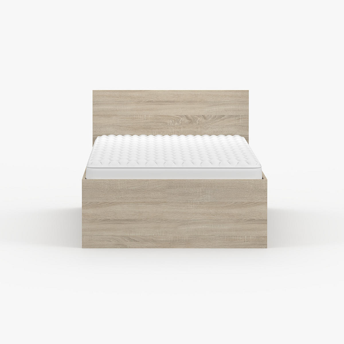 BETT 90×200 JONAS III 46 Sonoma Eiche/ Sonoma Eiche - Sonoma Eiche, Holzwerkstoff - imoebel24