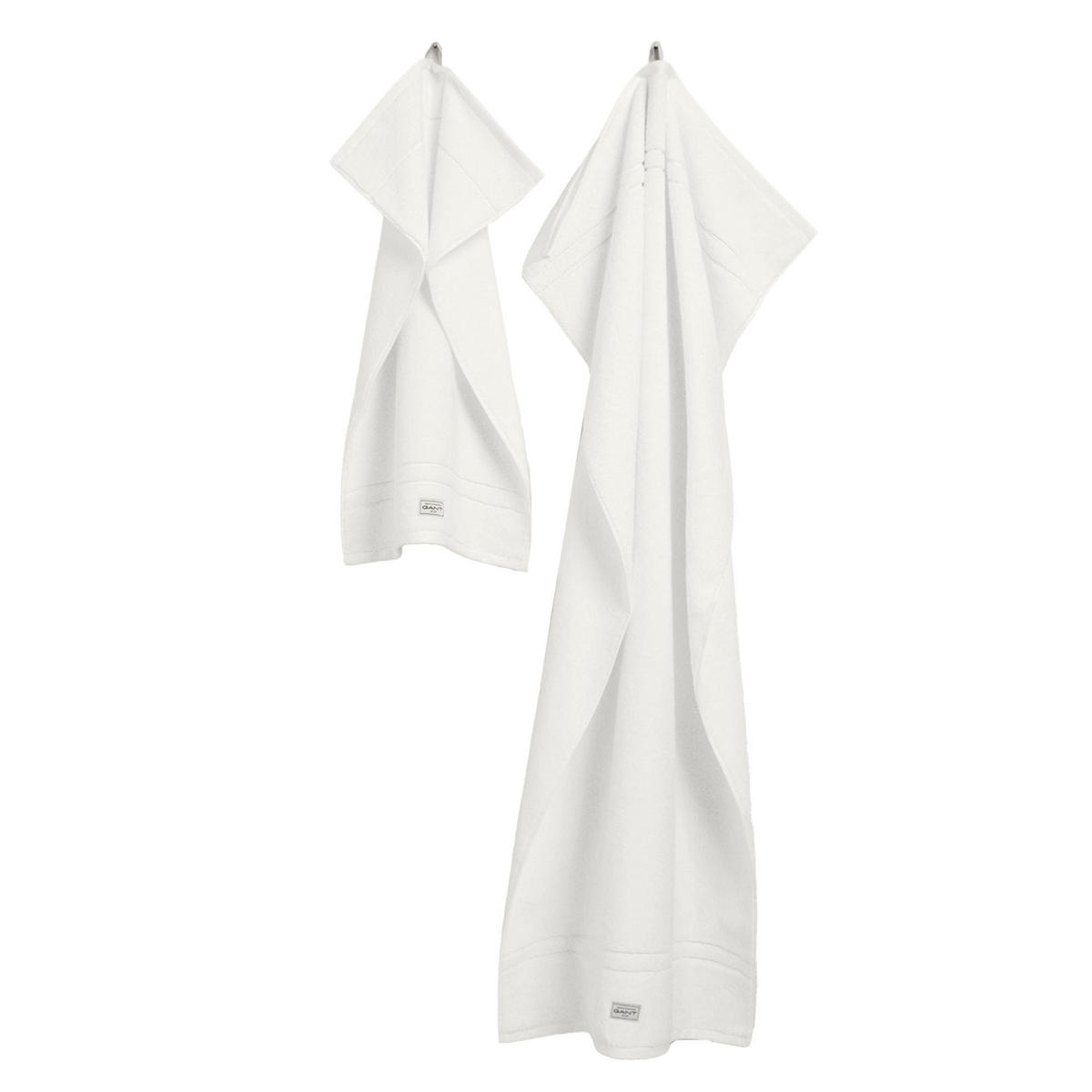 HANDTUCH Unisex Premium Towel Weiß 4er Pack Baumwolle - Weiß, Textil (70/50cm) - GANT