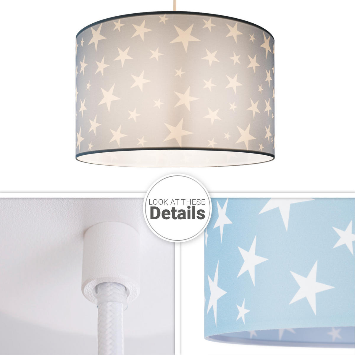 PENDELLEUCHTE Hugo Pd1 Cap 315 - Weiß, Metall (45.5/45.5/27cm) - Paco Home