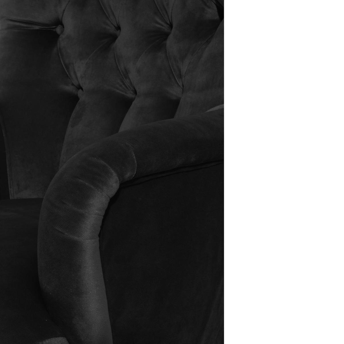SESSEL Kaiya Bezug Samtvelours Buche natur / schwarz - Schwarz, Kunststoff (71/97/82cm) - 58aufmkessel