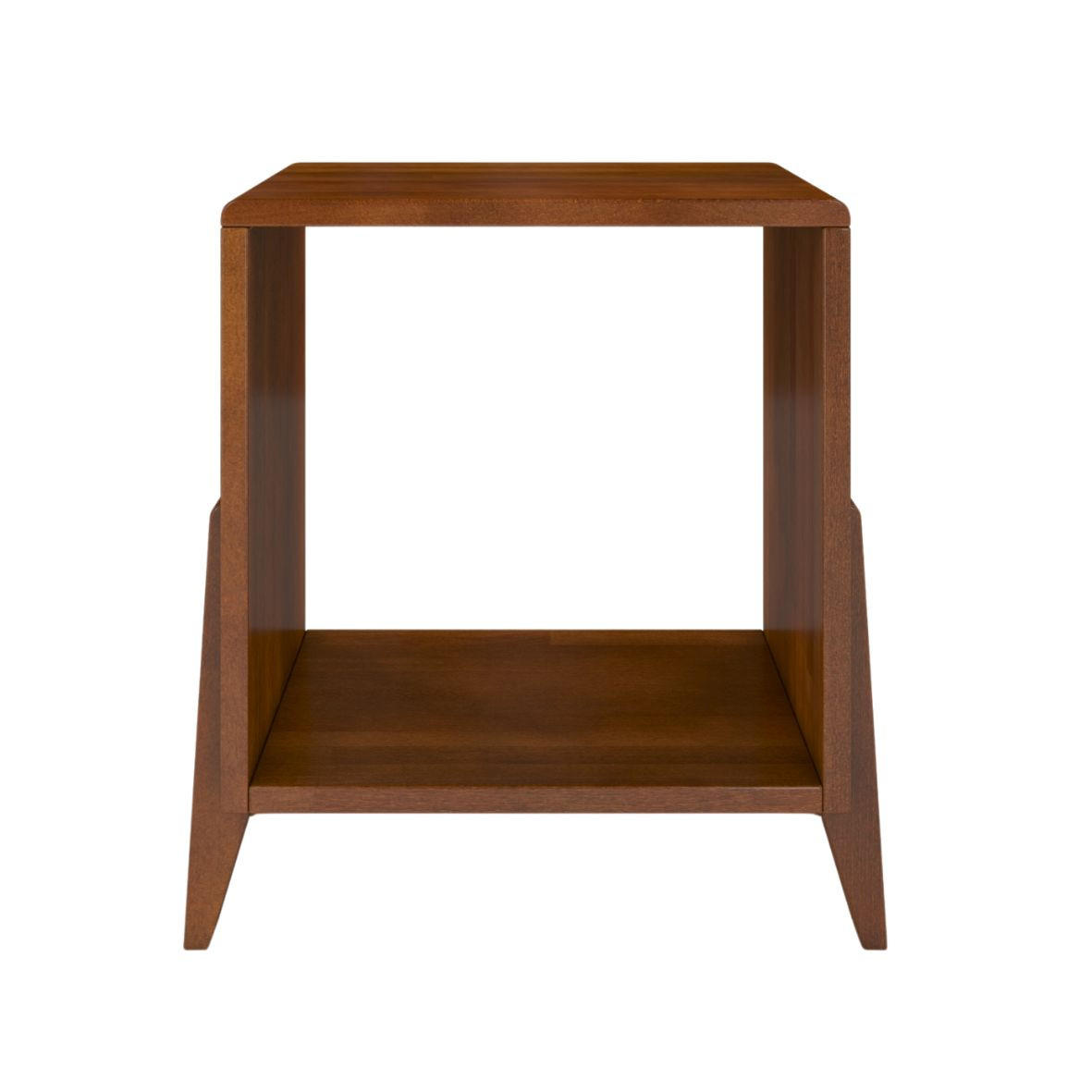 MASSIVHOLZNACHTTISCH Gdansk, Buche - lackiert, Nussbaumfarbe - Walnussfarben, Holz/Buchenholz (45/51/35cm) - Visby