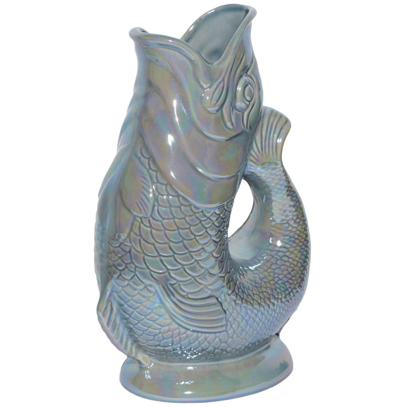 KARAFFE mit „Gluck-Gluck“-Geräusch 27,5/17/9,5 cm - Dunkelgrau, Keramik (1.2L) - Gluckigluck