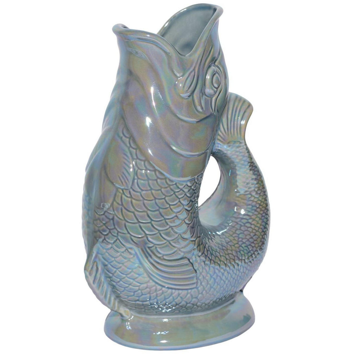 KARAFFE mit „Gluck-Gluck“-Geräusch 27,5/17/9,5 cm - Dunkelgrau, Keramik (1.2L) - Gluckigluck