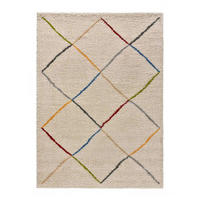 HOCHFLORTEPPICH Weiß Kasbah 190/280 cm - Multicolor/Weiß, Naturmaterialien/Textil (190/280cm) - Atticgo