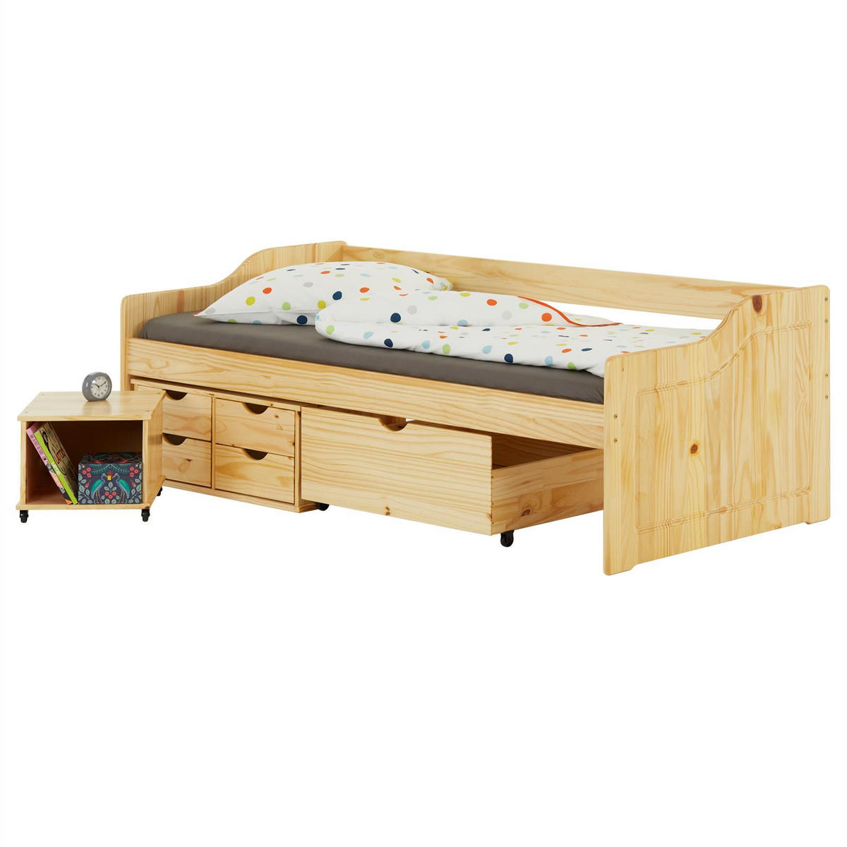 SOFABETT SENTA 90X200 CM - Naturfarben, Holz (98/63/205cm) - IDIMEX