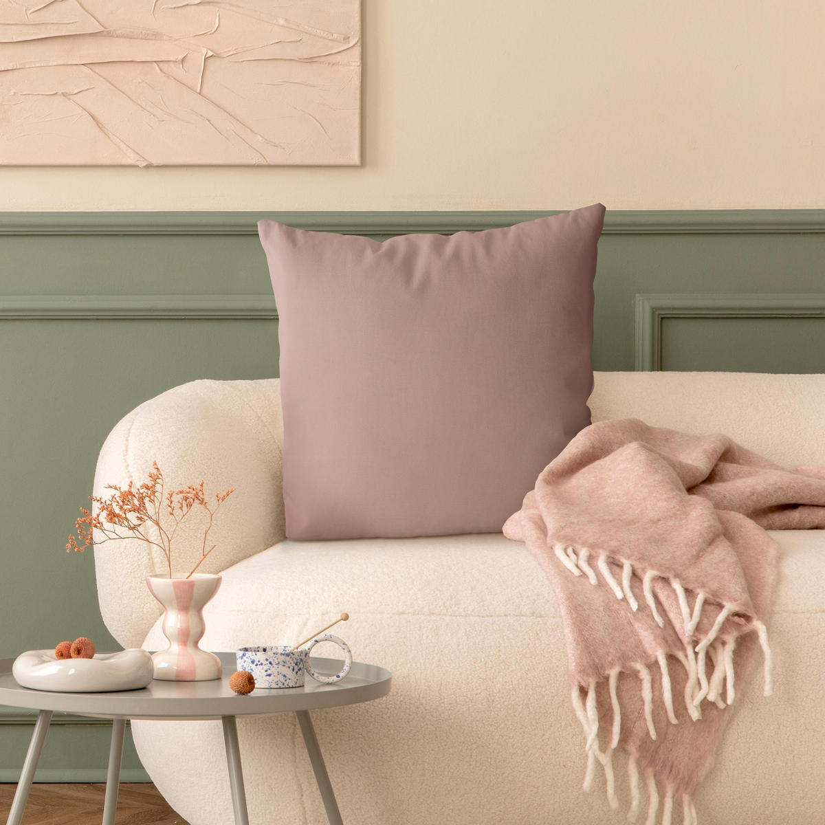 KISSENBEZUG Guava Juice 40/40 cm - Rosa, Textil (40/40cm) - Bilderwelten