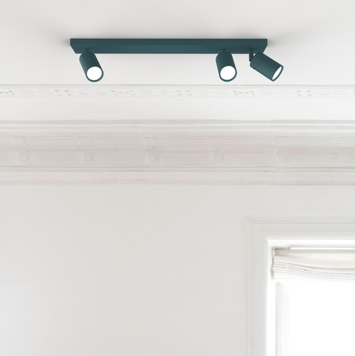 DECKENLEUCHTE - Blau, Metall (6/70/6cm) - Lumicom