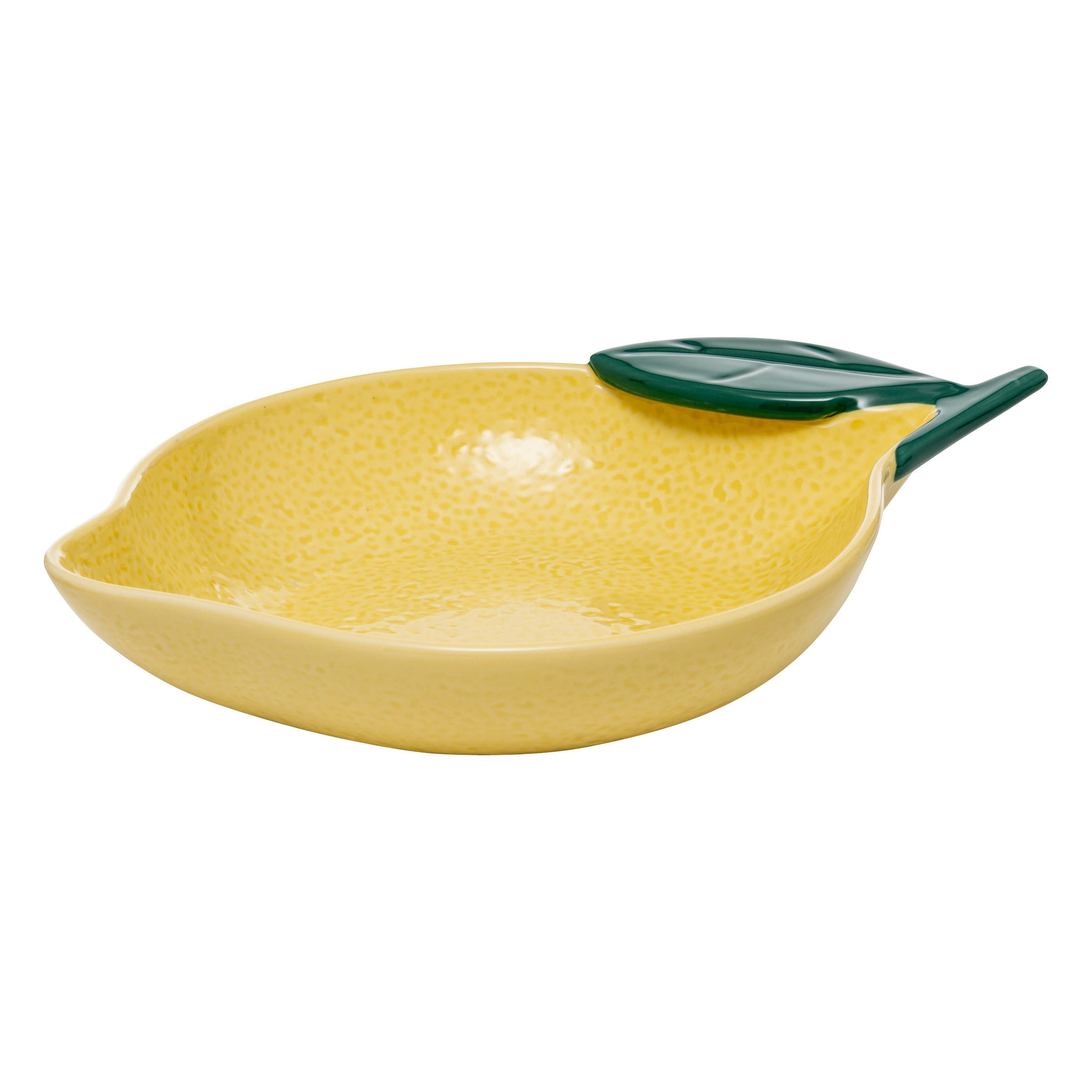 TELLER Zitronenform Lemons 31/21,5 cm - Gelb, Keramik (31cm) - Secret de Gourmet