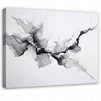 LEINWANDBILD Abstrakt Marmor Grau 120x80 cm - Multicolor, Holzwerkstoff (120/80cm) - Wallarena