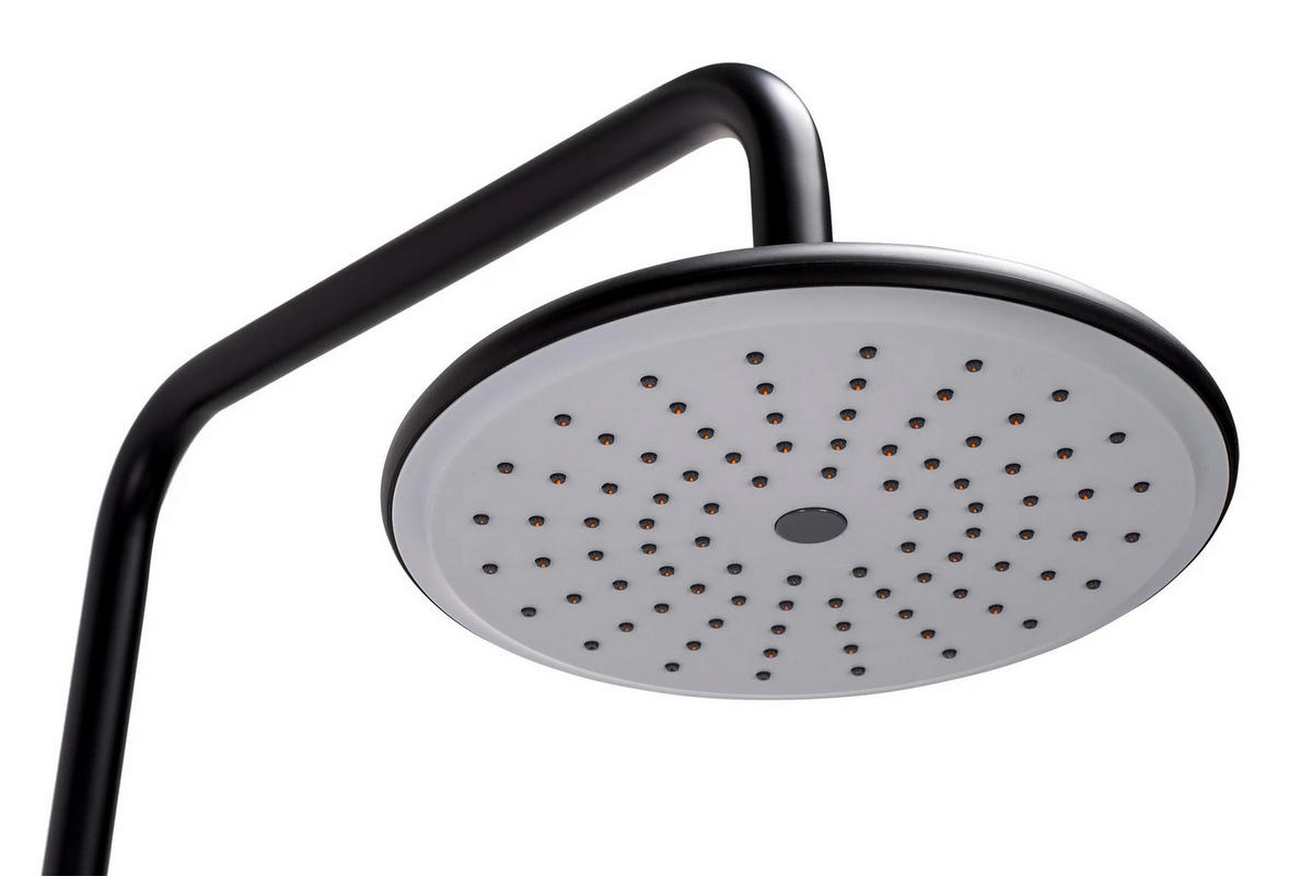 DUSCHGARNITUR Rea Verso Black - Schwarz, Metall (22/143.5/45.5cm) - REA