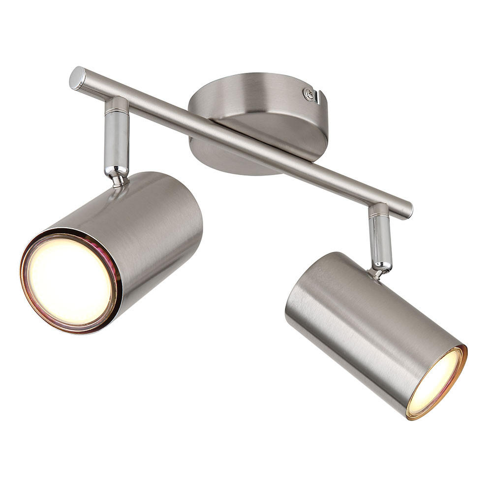 LED DECKENLEUCHTE Silber Metall - Silberfarben, Metall (25/10/13.5cm) - Globo Lighting