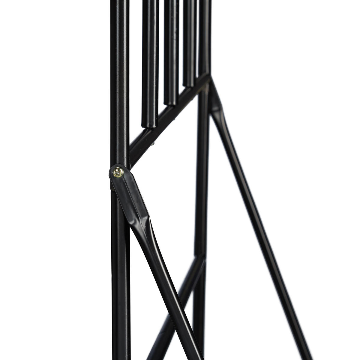 BLUMENREGAL - Schwarz, Metall (70/200/40cm) - Relaxdays