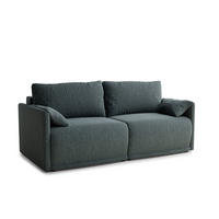ROZKLÁDACÍ POHOVKA Nappa, textil, modrý - modrá/černá, dřevo/kompozitní dřevo (215/100/193cm) - Maison de Reve