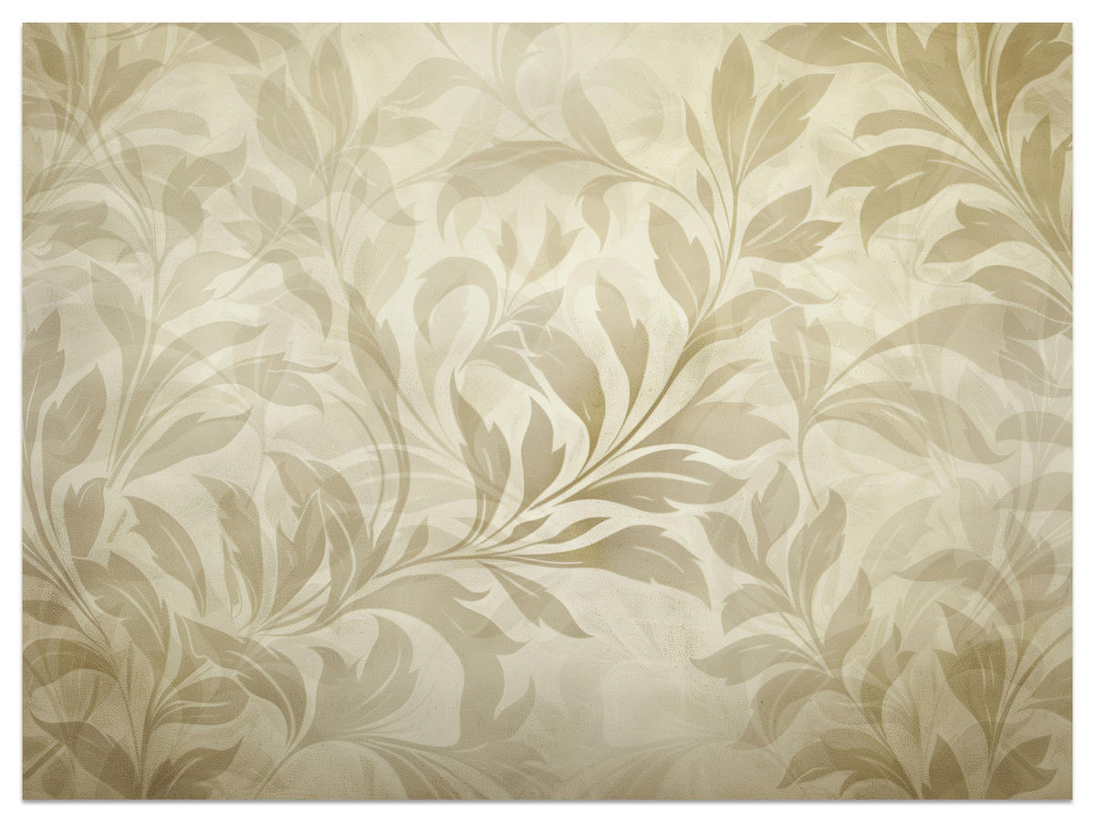 FOTOTAPETE für Schlafzimmer Blätter Pflanzen Natur 500x350 - Beige/Braun, Papier (500/350cm) - Muralo