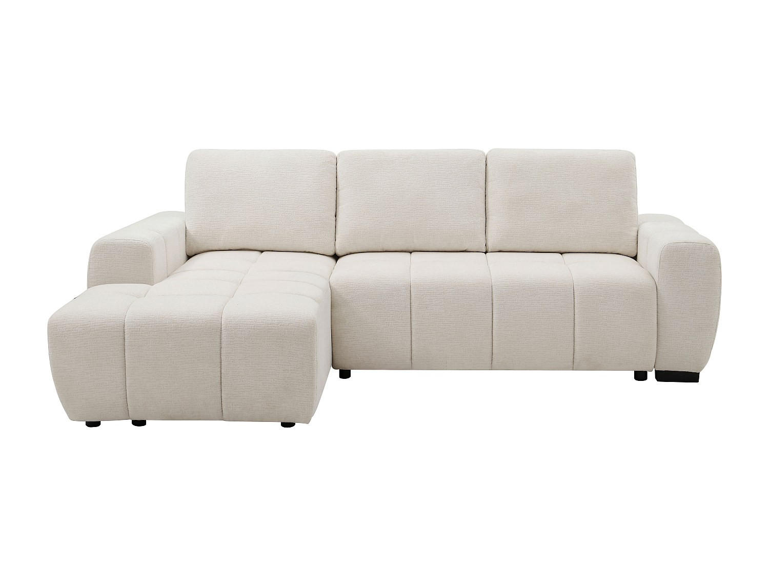 SCHLAFSOFA - 5 Personen - Stoff - Beige - - Beige, Textil (260/95/178cm) - Vente-Unique