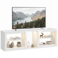 TV-MÖBEL Weiß 1 Stück - Weiß, Holzwerkstoff (160/52/35cm) - GiPP
