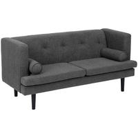 KINDERSOFA 2-Sitzer Keavy Flachgewebe anthrazit - Anthrazit, Kunststoff (102/57/34cm) - 58aufmkessel