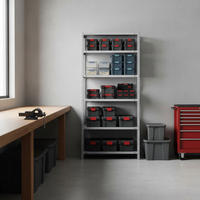 SCHRAUBREGAL PANDA TALL | HxBxT 200x100x30cm | 6 Fachböden | Fachlast 100kg | Weiß - Weiß, Metall (100/200/30cm) - PROREGAL