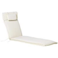 SITZKISSEN, Polyester, Cremeweiß - Creme, Naturmaterialen/Kunststoff (53/5/198cm) - Outsunny