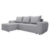 ECKSOFA Mader - Hellgrau/Schwarz, Holz/Kunststoff (260/140cm) - MIRJAN24