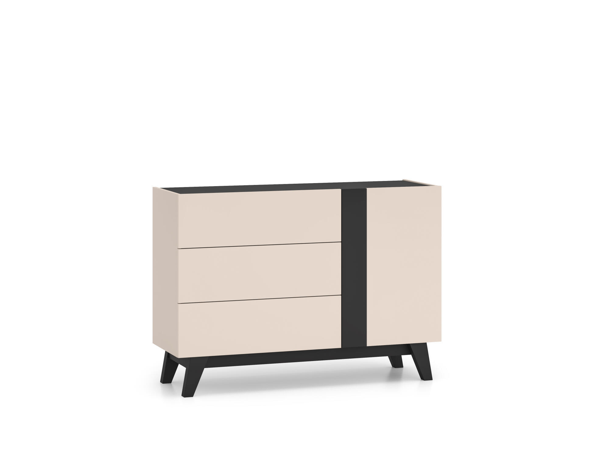 SIDEBOARD FRESHION Beige 120x40x85 cm - Beige, Holzwerkstoff (120/85/40cm) - FURNLUX