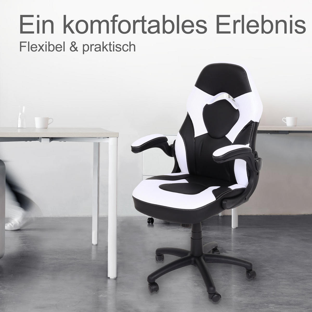 MCW BÜROSTUHL Schwarz, Weiß jetzt nur online ➤ XXXLutz.de