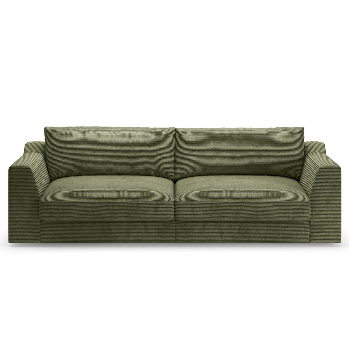 BIGSOFA - Schwarz/Grün, Kunststoff/Textil (274/90/112cm) - home24