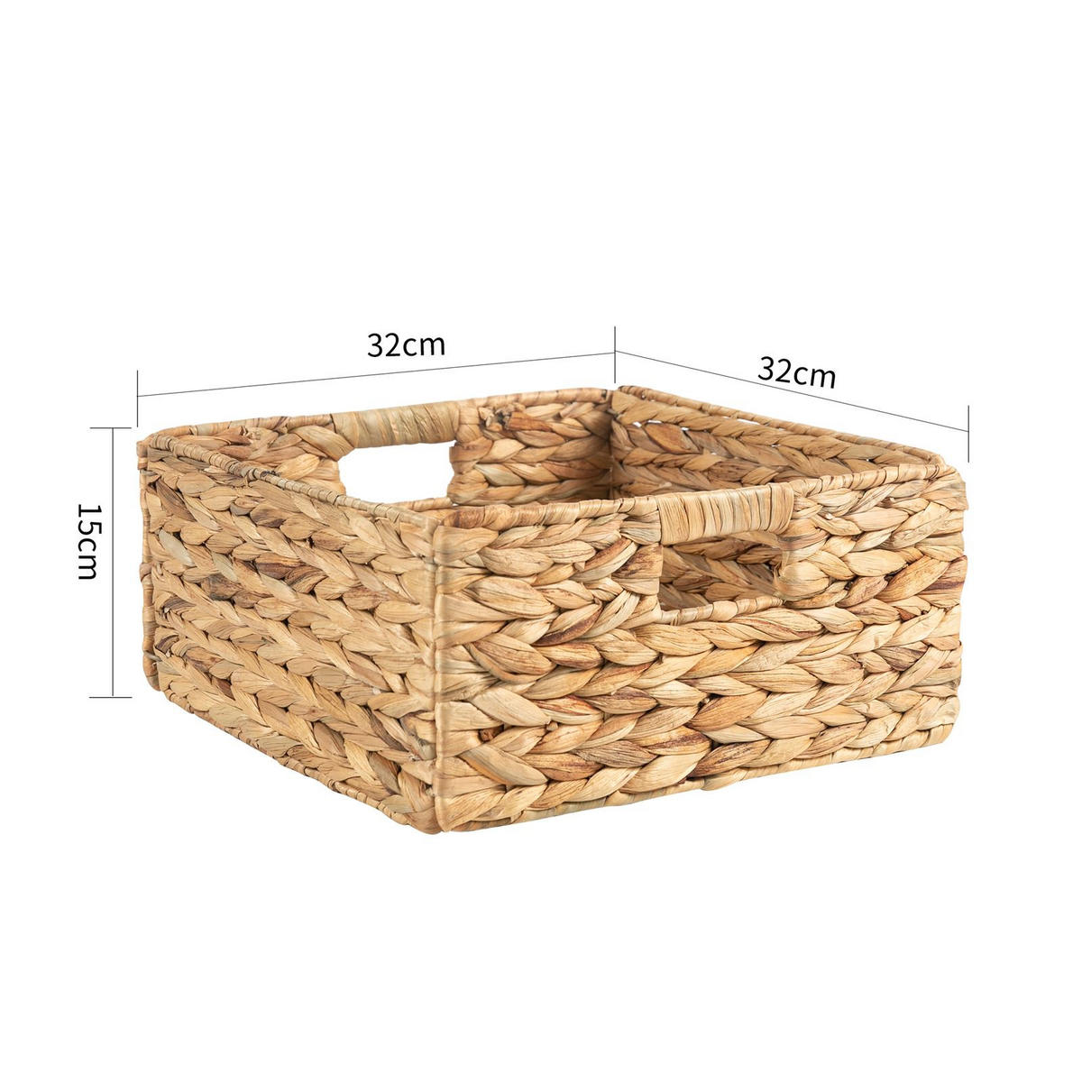 AUFBEWAHRUNGSKÖRBE LANZI 2ER-SET - Naturfarben, Naturmaterialien (32/15/32cm) - IDIMEX