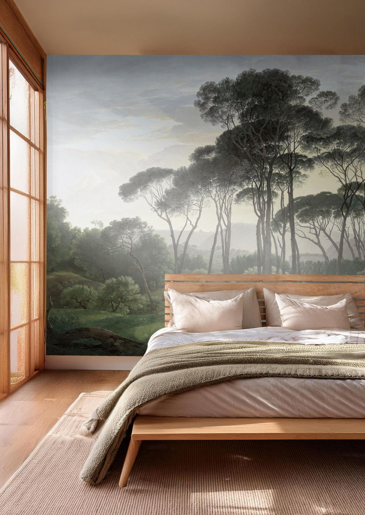 FOTOTAPETE italienische Landschaft 371 x 280 cm - Grün, Papier (371/280cm) - Sanders & Sanders