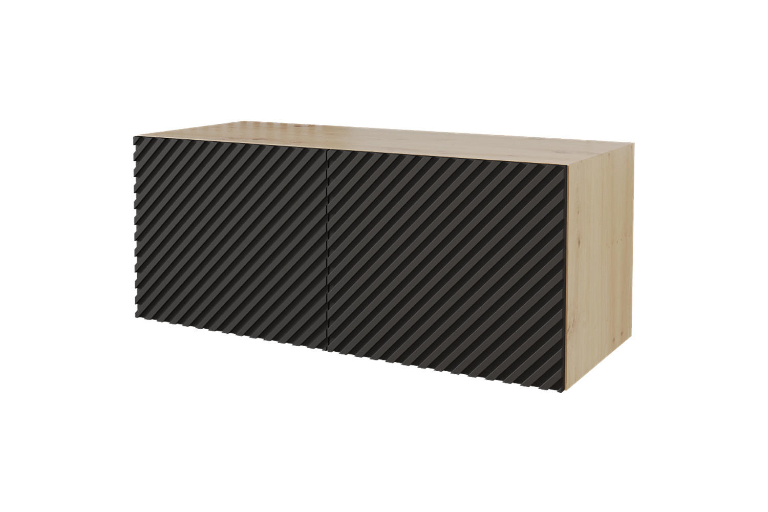 LOWBOARD ZENO-W 100x40x41 cm - Schwarz - Schwarz, Holzwerkstoff (100/40/41cm) - ALTDECOR