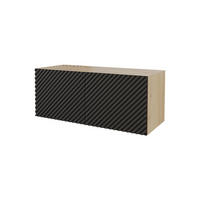 LOWBOARD ZENO-W 100x40x41 cm - Schwarz - Schwarz, Holzwerkstoff (100/40/41cm) - ALTDECOR